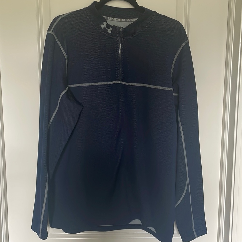 Navy athletic quarter zip